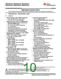 浏览型号TMS320F28232PTPQ的Datasheet PDF文件第10页