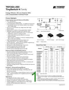 浏览型号TNY288PG的Datasheet PDF文件第1页