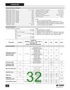 浏览型号TOP258MG的Datasheet PDF文件第32页