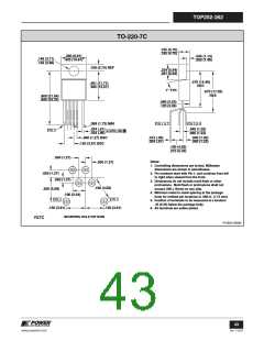 浏览型号TOP258MG的Datasheet PDF文件第43页