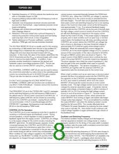 浏览型号TOP258MG的Datasheet PDF文件第8页