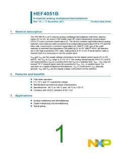 浏览型号HEF4051BTS的Datasheet PDF文件第1页