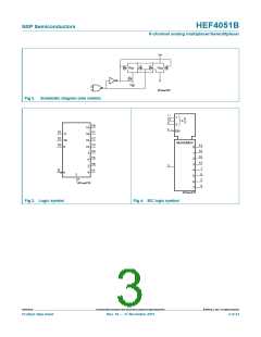 浏览型号HEF4051BTS的Datasheet PDF文件第3页