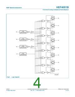 浏览型号HEF4051BTS的Datasheet PDF文件第4页