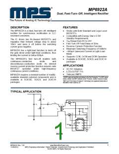 浏览型号MP6922A的Datasheet PDF文件第1页