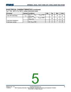 浏览型号MP6922A的Datasheet PDF文件第5页