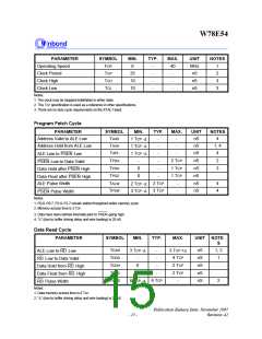 浏览型号W78E54-16的Datasheet PDF文件第15页