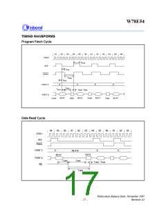 浏览型号W78E54-16的Datasheet PDF文件第17页