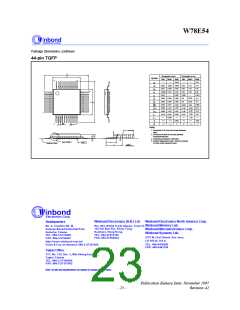 浏览型号W78E54-16的Datasheet PDF文件第23页