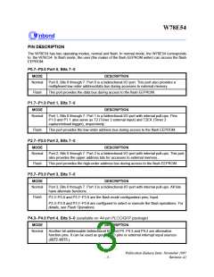 浏览型号W78E54-16的Datasheet PDF文件第3页