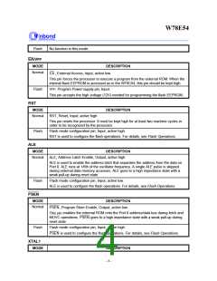 浏览型号W78E54-16的Datasheet PDF文件第4页