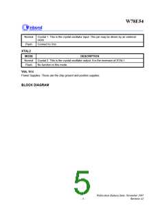 浏览型号W78E54-16的Datasheet PDF文件第5页