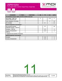 浏览型号ZSPM1025AA1W1的Datasheet PDF文件第11页
