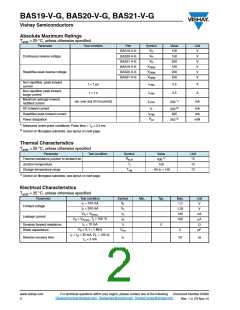 浏览型号BAS19-V-G的Datasheet PDF文件第2页