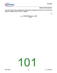 浏览型号SAK-TC1767-256F133HL的Datasheet PDF文件第101页
