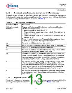 浏览型号SAK-TC1767-256F133HL的Datasheet PDF文件第13页