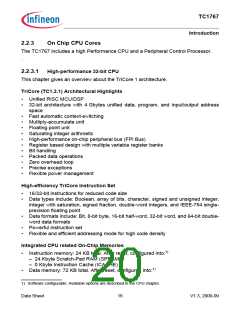 浏览型号SAK-TC1767-256F133HL的Datasheet PDF文件第20页