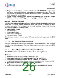 浏览型号SAK-TC1767-256F133HL的Datasheet PDF文件第26页