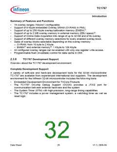 浏览型号SAK-TC1767-256F133HL的Datasheet PDF文件第32页