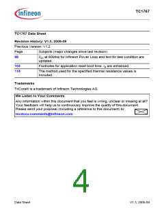 浏览型号SAK-TC1767-256F133HL的Datasheet PDF文件第4页