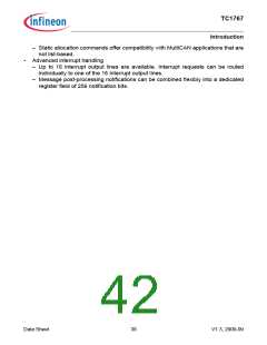 浏览型号SAK-TC1767-256F133HL的Datasheet PDF文件第42页