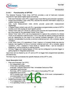 浏览型号SAK-TC1767-256F133HL的Datasheet PDF文件第46页