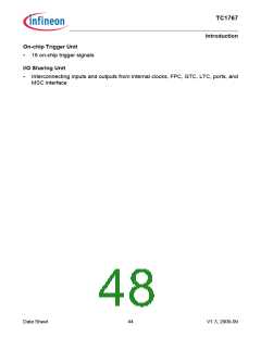 浏览型号SAK-TC1767-256F133HL的Datasheet PDF文件第48页