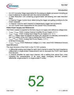 浏览型号SAK-TC1767-256F133HL的Datasheet PDF文件第52页