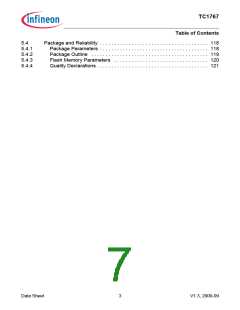 浏览型号SAK-TC1767-256F133HL的Datasheet PDF文件第7页