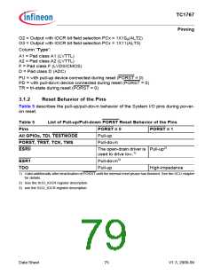浏览型号SAK-TC1767-256F133HL的Datasheet PDF文件第79页