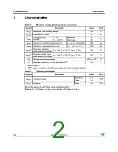浏览型号STPS30120CT的Datasheet PDF文件第2页
