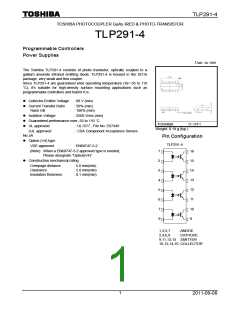 浏览型号TLP291-4的Datasheet PDF文件第1页