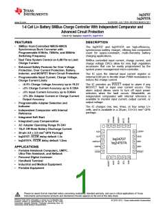 浏览型号BQ24707的Datasheet PDF文件第1页