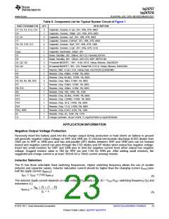 浏览型号BQ24707的Datasheet PDF文件第23页