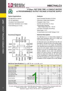 浏览型号HMC744LC3的Datasheet PDF文件第1页