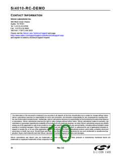 浏览型号SI4010-RC-DEMO的Datasheet PDF文件第10页