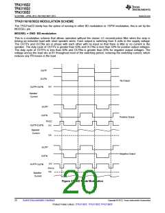 浏览型号TPA3116D2的Datasheet PDF文件第20页