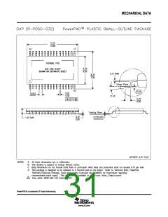 浏览型号TPA3116D2的Datasheet PDF文件第31页