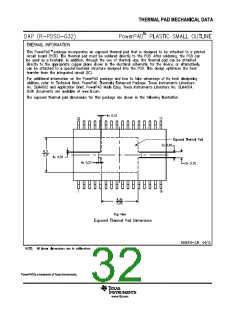 浏览型号TPA3116D2的Datasheet PDF文件第32页