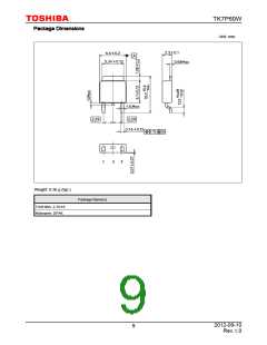 浏览型号TK7P60W的Datasheet PDF文件第9页