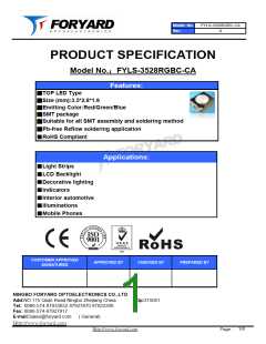 浏览型号FYLS-3528RGBC-CA的Datasheet PDF文件第1页