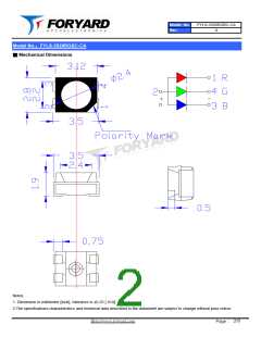 浏览型号FYLS-3528RGBC-CA的Datasheet PDF文件第2页