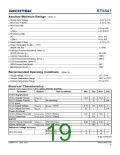 浏览型号RT8841的Datasheet PDF文件第19页