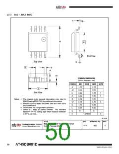 浏览型号AT45DB081D-SU的Datasheet PDF文件第50页