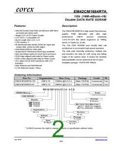 浏览型号EM42CM1684RTA-6F的Datasheet PDF文件第2页