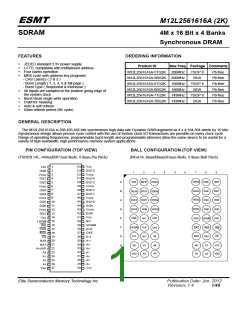 浏览型号M12L2561616A-6BG2K的Datasheet PDF文件第1页