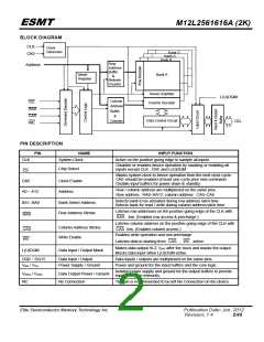 浏览型号M12L2561616A-6TG2S的Datasheet PDF文件第2页