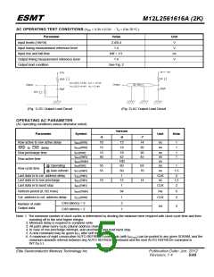 浏览型号M12L2561616A-6TG2S的Datasheet PDF文件第5页