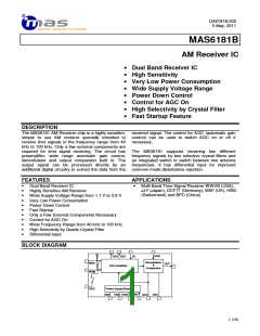 浏览型号MAS6181B的Datasheet PDF文件第1页