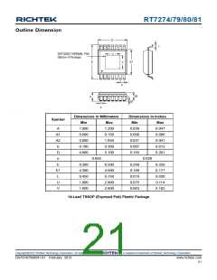 浏览型号RT7280的Datasheet PDF文件第21页